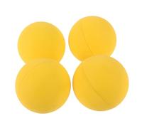Gogogmee 4pcs Hollow Core Yellow Squash Balls High Bounce Training Practice Baseballs for Reaction Skill Development Portable Mini for Professional Players