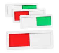 Gogogmee 4pcs House Sign Door Slider Sign for Office and Restroom Vacant Occupied Status Change Office
