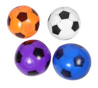 Gogogmee 4pcs Inflatable Beach Soccer Balls for Durable Floating Balls for Summer Parties Pool Fun and Outdoor Games Interactive Sports White Purple Orange