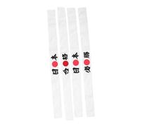 Gogogmee 4pcs Japanese Samurai Headbands Authentic Hachimaki Bandana for Adults Soft Sweatbands for Sports Cooking Costume Parties Reusable and Easy to Clean with Vibrant Traditional
