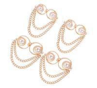 Gogogmee 4pcs Jeanbuttonwaist Tightener Pant Waist Button Golden Zinc Alloy Metal Button with Appearance and Time Use for Jeans Supply Waist Adjustment