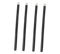 Gogogmee 4pcs Medium Round Head Lip Brush Concealer and Lipstick Applicator Wands Portable Makeup Tools for Professional and Home Use with Ergonomic Handles