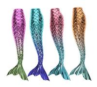 Gogogmee 4pcs Mermaid Lip Gloss Tubes Refillable DIY Lip Balm Bottles Portable Cosmetic Containers and DIY Makeup for Travel and Daily Use