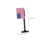 Gogogmee 4pcs Miniature American Flag Army Building Blocks Kit for Independence Day Themed Soldier Figures Creative Military Scene Accessories Sturdy Small Particle Bricks