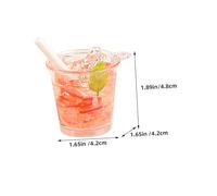 Gogogmee 4pcs Miniature Drinks for Doll House Realistic Mini Beverage Decorations with Mixed Colors Lightweight and Dollhouse Accessories for Pretend Food Play and Mini House Ornament
