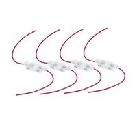 Gogogmee 4pcs Motorcycle Inline Fuse Holder Adapter Plastic Replacement Case Compatible with Various Motorbike Atv Scooter Models for Enhanced Electrical Protection Easy Installation