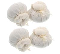 Gogogmee 4Pcs Moxa Herbal Massage Balls Replacement Heads with Wormwood for Muscle Relaxation, Chinese Herbal Compress Balls DIY Kit for Massage Stick Use in Body and Foot Therapy