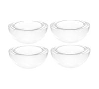 Gogogmee 4pcs Paperweight Glass Hemisphere Dome Paperweights Quilting Dome Weights Quilting Weights Pattern Patchwork Fabric Fabric Sewing Transparent