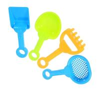 Gogogmee 4Pcs Portable Beach for Wear Resistant Sand Playthings Includes Rake and Funnel Fun Water Play Accessories Random Colors