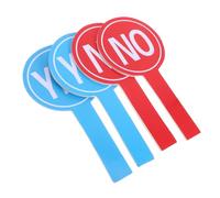 Gogogmee 4pcs Portable Yes No Paddle Classroom Voting Boards Foam Handheld Judging Accessories Practical Teacher Supplies