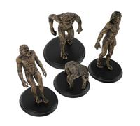 Gogogmee 4pcs Prehistoric Human Figurines Teaching Models Plastic Caveman for History Education Interactive Learning Aid for Schools and Home Use