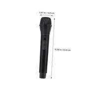 Gogogmee 4pcs Pretend Microphone Lightweight Fake Mic Props with for Karaoke Stage Role Play Birthday Party Entertainment