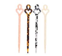 Gogogmee 4pcs Retro Hair Stick Set Acetate Chinese Hairpin for Bun Decoration Elegant Chopsticks for Women Classic Hair Accessories for Weddings Parties and Everyday Use