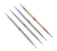 Gogogmee 4pcs Rhinestone Dotting Pen Set Dual Ended Nail Art Tools with Multiple Heads for DIY Crafts Decoration Durable Metal Tips for Creative Manicure Designs