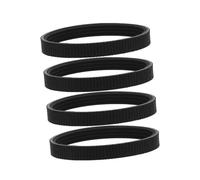 Gogogmee 4pcs Rubber Drive Belt Replacement Rubber Belt Spare for Electric Planer Electric Planer Spare Accessory for Wood Attachments Black