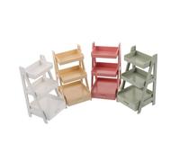 Gogogmee 4pcs Scale Flower Shelves with Plant Display Rack for Storage and Bookshelf Versatile Decorative Stands for Creative Play and Space Management