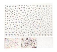 Gogogmee 4pcs Self Adhesive Face Rhinestone Stickers with Pearls and Crystals Acrylic Gems for Makeup Festival Halloween Nail Hair Body Decoration Stick Jewels