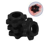 Gogogmee 4pcs Self-locking Dumbbell Bar Locking Nuts Lightweight Anti-skid Hex Plastic Security Accessories for Home Gym Fitness Easy Install