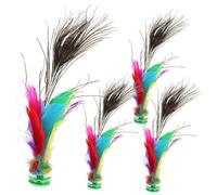 Gogogmee 4Pcs Shuttlecock Kick for Adults Outdoor Leisure Game for Fitness Coordination and Exercise Entertainment
