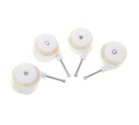 Gogogmee 4pcs Silent PU Replacement Walker Wheels No Noise Caster Wheels for Strollers Prams Pushchairs Wear-Resistant Roller Parts for Indoor Use