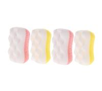 Gogogmee 4Pcs Skin Friendly Shower Sponges Exfoliating Bath Scrubbers for Gentle Cleansing Bathing Tools for Home Use Random Color