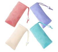 Gogogmee 4pcs Soap Foaming Bags with Drawstring Closure and Convenient Hanging Pe Material Soap Bags for Travel and Outdoor Use