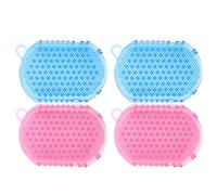 Gogogmee 4pcs Soft Pocket Brush Hair Comb for Men Scalp Massage Brush Multipurpose Soft Massage Comb Multipurpose Bathroom Portable Palm Men’s Palm Home Hair PVC