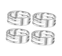 Gogogmee 4pcs Stainless Steel Jump Ring Maker with Grooved Openers for Jewelry Making DIY Tools for Wedding Rings Charms Necklace Crafting Accessories Silver
