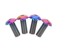 Gogogmee 4pcs Titanium Bicycle Bottle Cage Bolts Inner Hexagonal Screws for Bike Bracket Corrosion-resistant Water Bottle Holder Fasteners for Cycling and Outdoor Use