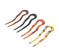 Gogogmee 4pcs Vintage Elegant Hair Clips U-shaped Straight Chopsticks Hairpin Chinese-style Hair Fork Vintage for Women French u Pin
