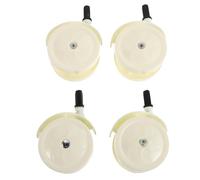 Gogogmee 4PCS Walker Replacement Swivel Wheels, Sturdy Universal Caster Wheel Assembly for Stroller, Pram, and Walker Accessories in Beige