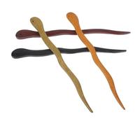 Gogogmee 4pcs Wooden Hair Sticks for Long Hair Hanfu Accessories for Bun Styling Crack-resistant for Women