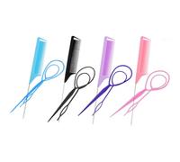 Gogogmee 4sets Hair Braiding Tool French Braid Styling Comb Hair Pull through Tool for Women Girls