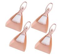 Gogogmee 4sets Mini Broom Dustpan Set Brush Compact Cleaning Kit Desktop Laptop Keyboard Cleaner