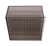 Gogogmee 5-Layer Black Eyelash Extension Storage Organizer Box, Acrylic False Lash Tray Case with Tool Compartments for Beauty Salon and Personal Lash Kit