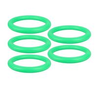 Gogogmee 5 Pack Ball Fixing Rings for Basketball and Dodgeball Display | Green PP Circular Stands with Anti-slip Design, Tabletop Use, Keeps Balls Upright on Gym Floors