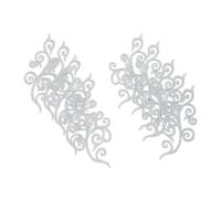 Gogogmee 5 Pairs Embroidered Applique Patch Traditional Chinese Cheongsam Floral Sew Embroidery for Wedding Gowns Bridal Costumes and Performance Dress Decoration
