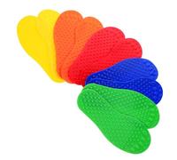 Gogogmee 5 Pairs Sensory Integration Footprints Mat for Balance and Coordination Training Tactile Spot Game for Classroom and Home Fun Sensory Play Supporting Physical Development