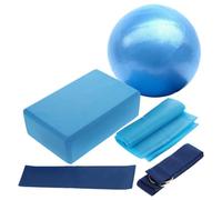 Gogogmee 5-Piece Yoga Accessories Set Professional Exercise Ball Non-Slip Yoga Blocks Multi-Use Exercise Equipment for Fitness Home Workouts and Daily Training