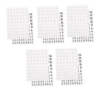 Gogogmee 5 Sets Geometric Nail Art Stickers DIY Manicure Decals Premium PVC Nail Decorations for Parties and Daily Use Creative Black and White Patterns