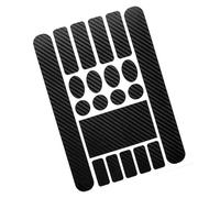 Gogogmee 5 Sheets Carbon Fiber Black Anti-Scratch Bike Frame Protection Films, Chainstay Stickers for Road, Mountain Racing Bikes, Scratch-Resistant Bicycle Chain Guard Decals for Cycling