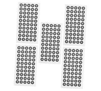 Gogogmee 5 Sheets High Reflectivity Scanner Positioning Targets Dots Each Tear-resistant Thick Reflective Markers for Accurate Optical Scanning and Precise Model Tracking