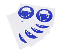 Gogogmee 5 Sheets Safety Hard Hat Stickers with Adhesive Backing Safety Machine Caution Decals for Construction Sites Industrial Equipment and Workplace Warning Signs Easy to Apply