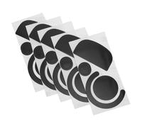 Gogogmee 5 Sheets Self-Adhesive 0.7Mm Thick Black Mouse Feet Skates Pads Compatible with Gpw Second Generation Non-Slip Sturdy Replacement Glide Stickers for Gaming and Office Mouse