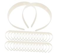 Gogogmee 50pcs 2.5CM Wide Plastic Hair Hoops for Girls Seamless Hair Bands Sturdy for Women for Daily Use and Styling