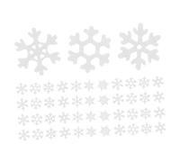 Gogogmee 50Pcs 35Mm Small Wooden Snowflake Slices for DIY Christmas Decorations, Rustic Unfinished Wood Craft Ornaments and Embellishments for Winter Holiday Wall and Tree Decor