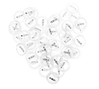 Gogogmee 50pcs Acrylic Button Badge Making Kit Clear DIY Pin Buttons for Craft Supplies Creative Blank Badge Parts for Artistic Expression and Bonding Activities