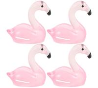 Gogogmee 50Pcs Glow the Dark Tiny Resin Flamingos for Lawn Decor Cute Mini Flamingo Table Top Ornaments for Aquarium Moss Landscaping and Home Decoration