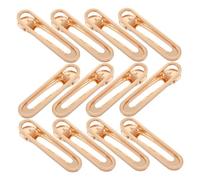 Gogogmee 50pcs Gold Hollow Alligator Hair Clips for DIY Crafts Elegant Hairdressing Barrettes for Women and Stylish Hairpins Accessories for Braids and Volume Styling
