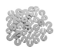 Gogogmee 50pcs Laboratory Slotted Weight Set 5g 10g Metal Masses 375g Total Physics Teaching Tools for Mechanics Science Education